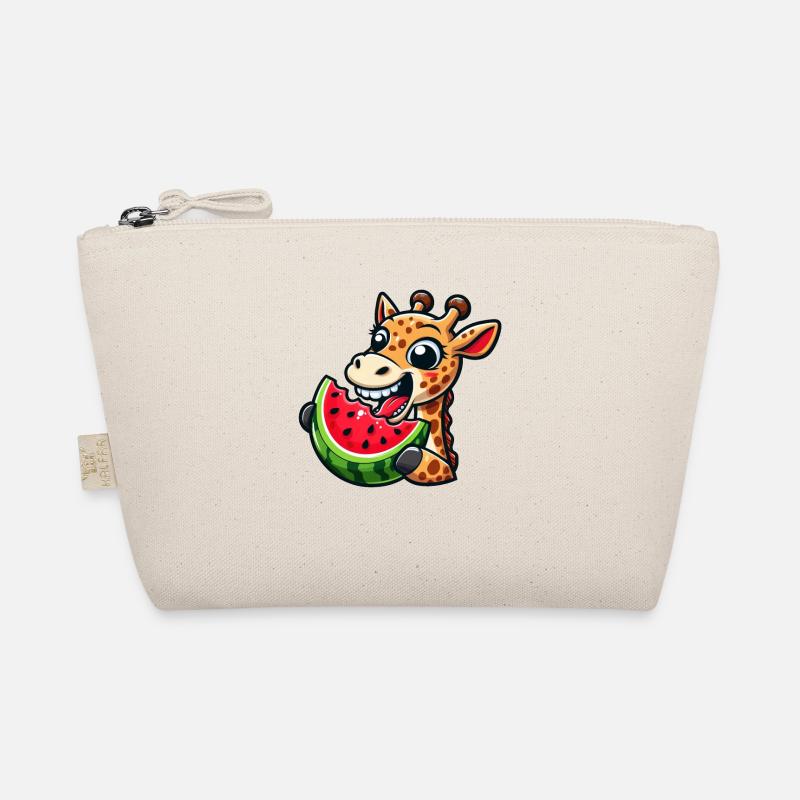 Girafe Cool Melon d’été Pastèque Bande dessinée Trousse biologique