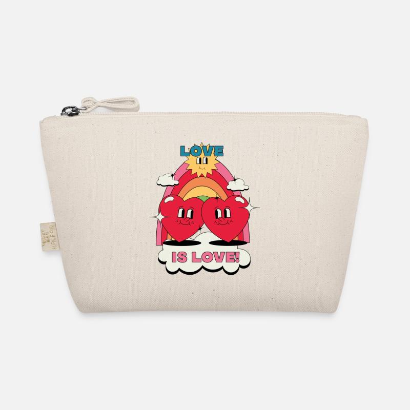 LIEBE IST LOVE_red Bio-Täschchen