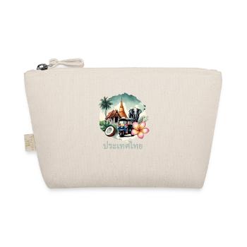 Thai Temple Elephant Bangkok Pagoda - Organic Pouch - nature - Front
