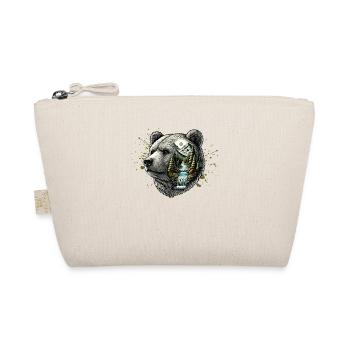 Wilderness Inside the Bear Retro Vintage - Organic Pouch - nature - Front