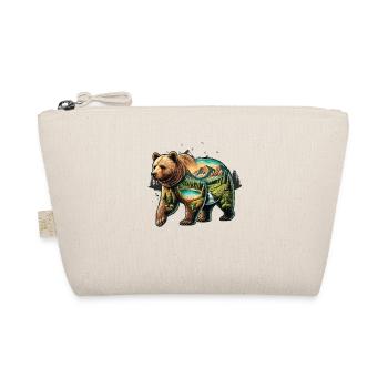 Wilderness Inside the Bear Retro Vintage - Organic Pouch - nature - Front