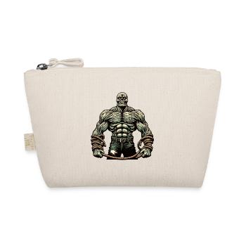 Muskulöser Bodybuilder Halloween Kostüm Deko - Bio-Täschchen - Natur - Vorne