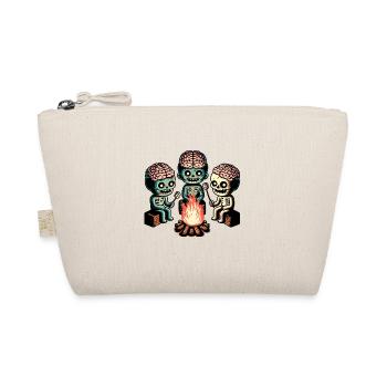 Camping at the Campfire Halloween Costume Decoration - Organic Pouch - nature - Front