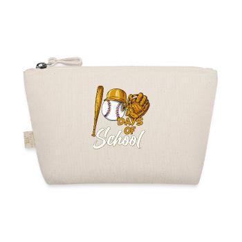 School Kids Baseball Costume 100 Days of School - Organic Pouch - nature - Front