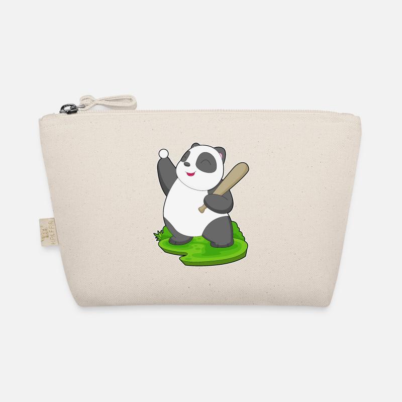 Panda Baseball Baseball Bat Organic Pouch