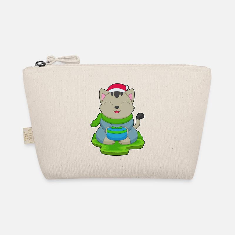 Cat Christmas Package Organic Pouch