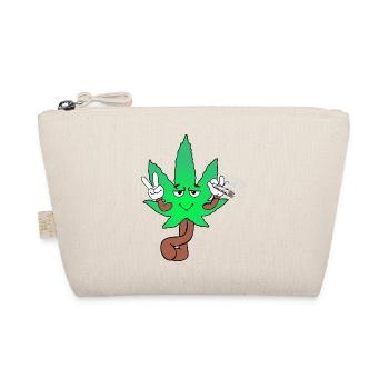 Der Bloom - Weed Cannabis Stoned Hanf Marihuana - Bio-Täschchen - Natur - Vorne