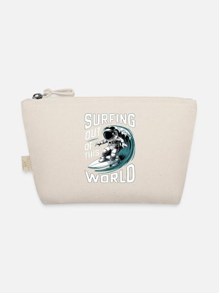 Surfing Out of This World - Humor - Organic Pouch - nature - Front