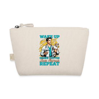 Veterinary Nurse Wake Up Drink Coffee Veterinarian - Bio-Täschchen - Natur - Vorne