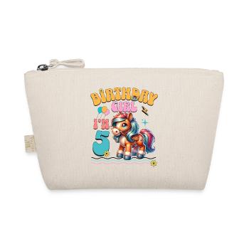 poney 5ème anniversaire fille équitation - Trousse biologique - nature - Devant