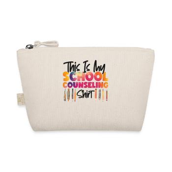 School Counselor Watercolor This - Organic Pouch - nature - Front