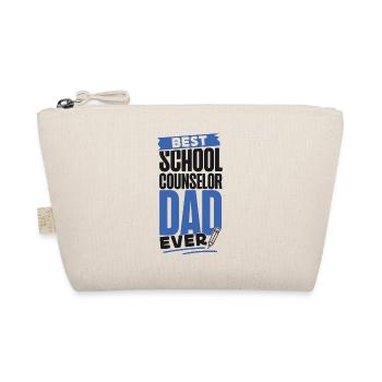 School Counselor Dad Best School - Organic Pouch - nature - Front