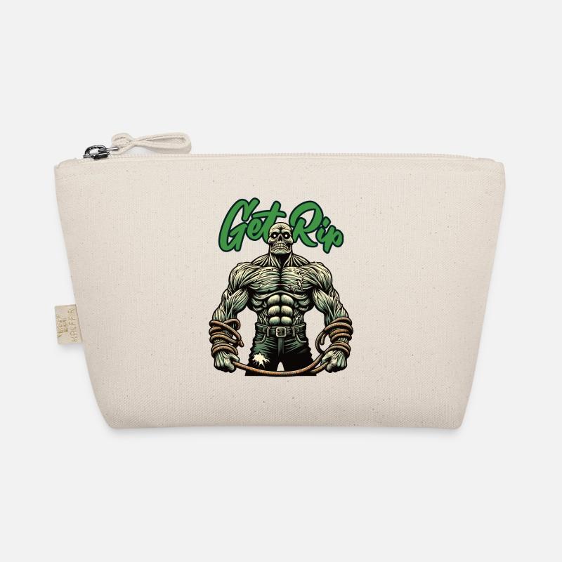 Funny Pun Saying Muscular Zombie Organic Pouch