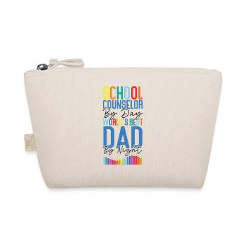 School Counselor Dad School - Organic Pouch - nature - Front