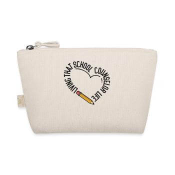 School Counselor Heart Living That - Bio-Täschchen - Natur - Vorne