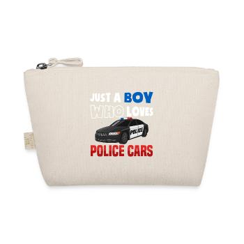 Police Car Police Officers - Organic Pouch - nature - Front