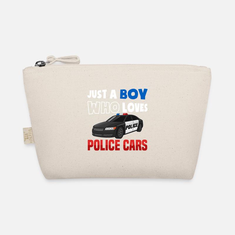 Polizist Polizei Polizeiauto Polizeibeamte Bio-Täschchen