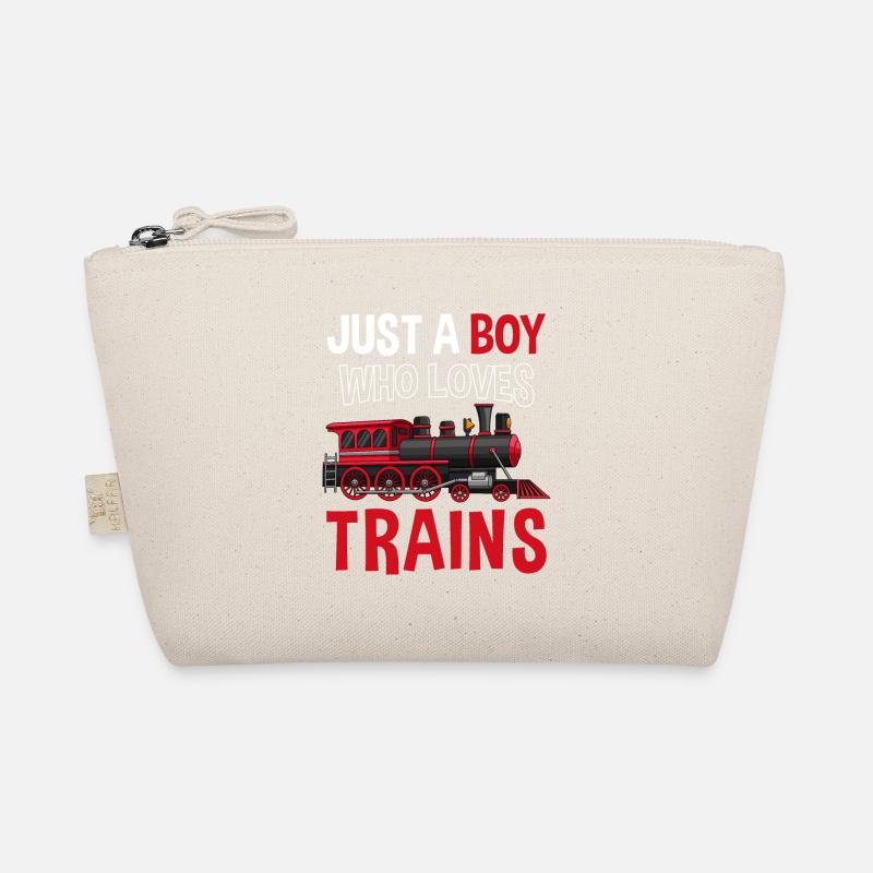 Steam Train Train Driver Locomotive Railway Train Organic Pouch