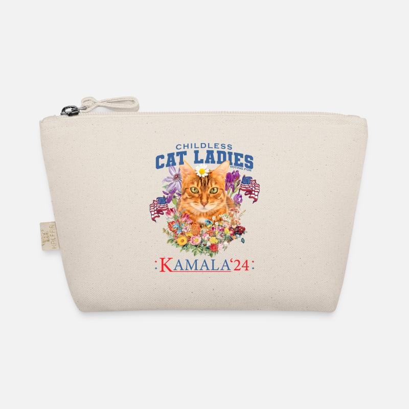 Les dames chats sans enfants votent pour Kamala Harris 2024 Trousse biologique