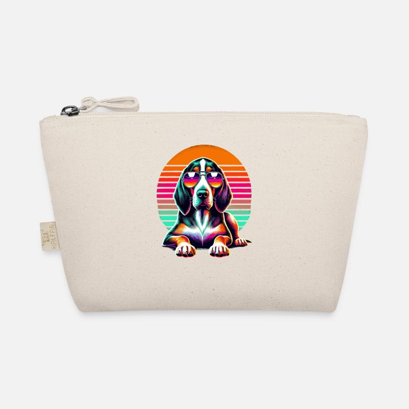 Retro Sunset Sonnenbrille Schweizer Windhund Bio-Täschchen
