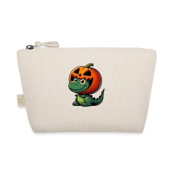 Halloween Dinosaur T-Rex Pumpkin Helmet - Organic Pouch - nature - Front