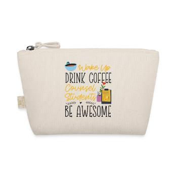 School Counselor Coffee Wake Up - Bio-Täschchen - Natur - Vorne