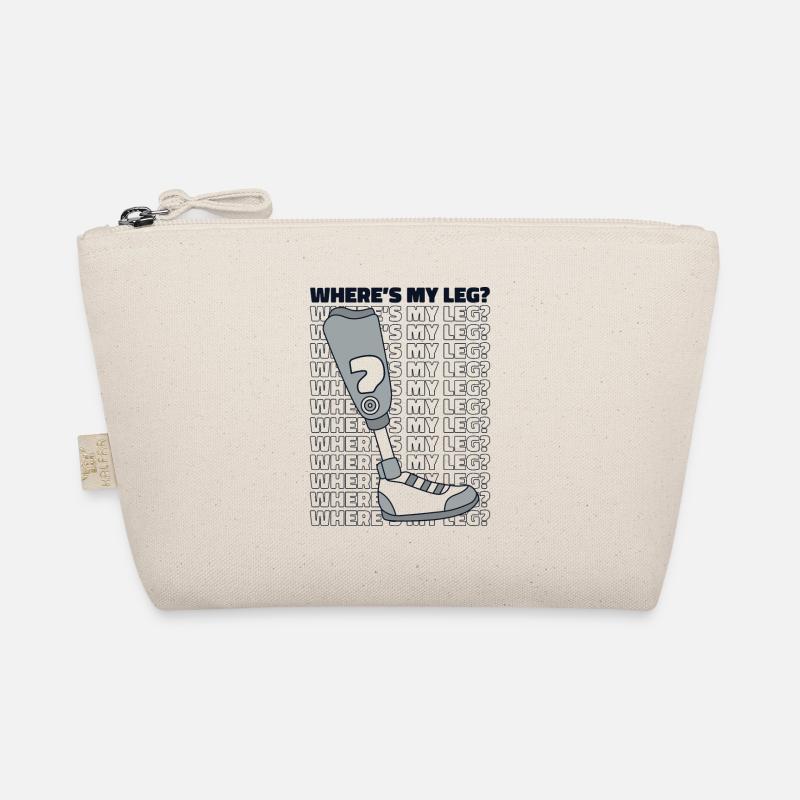 Where's My Leg Prosthetic Limb User Leg Prosthesis Organic Pouch
