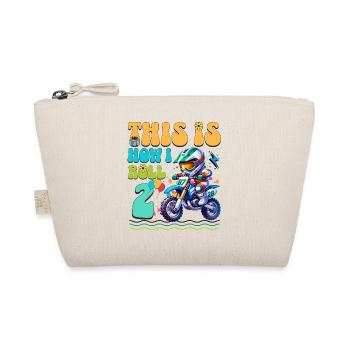 Motocross 2nd Birthday - Organic Pouch - nature - Front