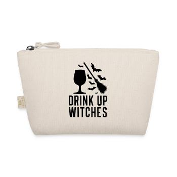 Halloween Hexenbesen Trinkspruch Drink Up Witches - Bio-Täschchen - Natur - Vorne