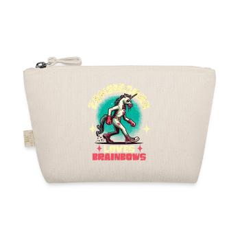 Zombie Unicorn Lover Funny Halloween Saying - Organic Pouch - nature - Front