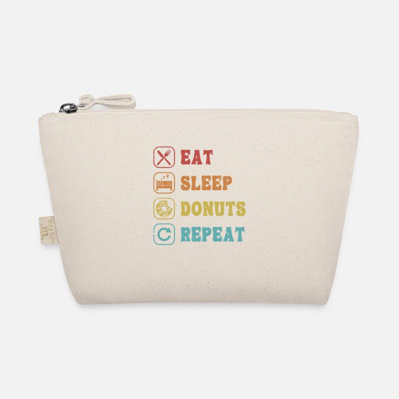 Eat Sleep Donuts Repeat Doughnut Glazed Maker Organic Pouch