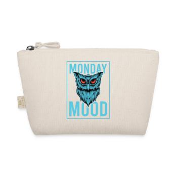 Monday Mood, Eule, Statement funny Montags Montag - Bio-Täschchen - Natur - Vorne