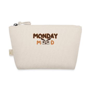Monday Mood, Eule, Statement funny Montags Montag - Bio-Täschchen - Natur - Vorne