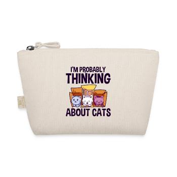 I'm Probably Thinking About Cats 4 - Bio-Täschchen - Natur - Vorne