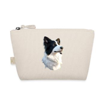 Border Collie Dog Lover Puppy Cute Collies - Organic Pouch - nature - Front