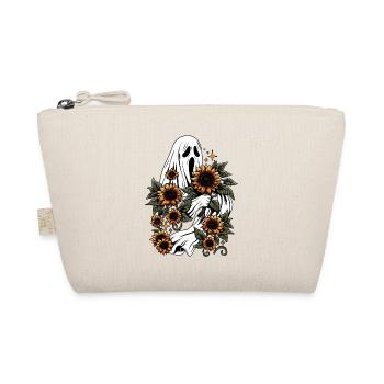 Creepy Ghost With Sunflowers - Organic Pouch - nature - Front