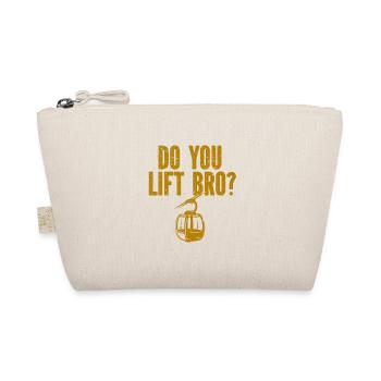 Skiing Snowboard Mountains Holiday Snow Freestyle - Organic Pouch - nature - Front
