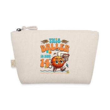 Basketball 14e anniversaire Fête d’anniversaire des enfants - Trousse biologique - nature - Devant