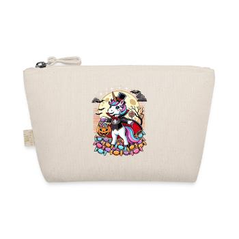 Drôle de licorne vampire aime les bonbons - Trousse biologique - nature - Devant