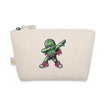 Funny Dabbing Cthulhu Dabbing Design - Organic Pouch - nature - Front