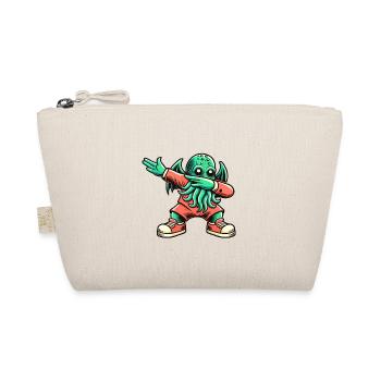 Funny Dabbing Cthulhu Dabbing Design - Organic Pouch - nature - Front