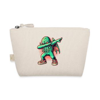 Funny Dabbing Cthulhu Dabbing Design - Organic Pouch - nature - Front