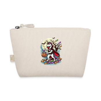 Funny Vampire Unicorn Loves Candy - Organic Pouch - nature - Front
