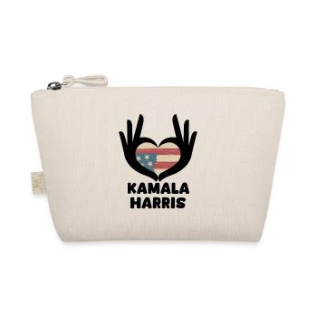 Kamala Harris Heart Hand - Organic Pouch - nature - Front