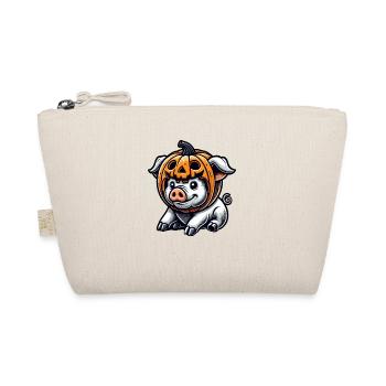 Mignon Halloween Cochon Citrouille Dessin Animé - Trousse biologique - nature - Devant