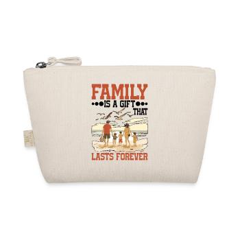 La famille est un cadeau qui dure éternellement 5 --cadeau-- - Trousse biologique - nature - Devant