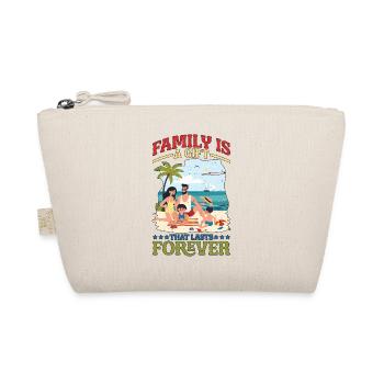 La famille est un cadeau qui dure pour toujours 6 --cadeau-- - Trousse biologique - nature - Devant