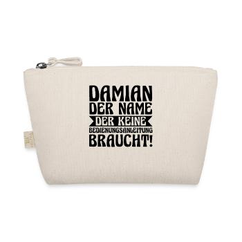 Prénom Damian - Trousse biologique - nature - Devant