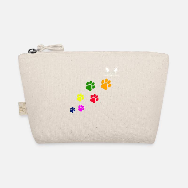 Dog paw prints Organic Pouch