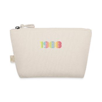 1988 Birthday Funky Year - Organic Pouch - nature - Front